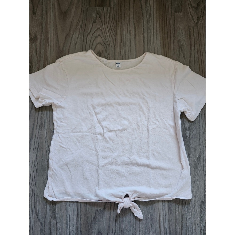 Old Navy Front Knot T-Shirt Women's  Size XL Pale Yellow